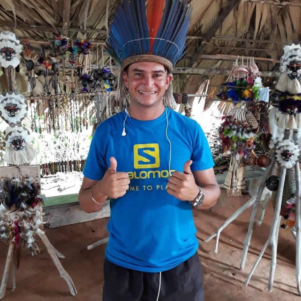Paulo guiding in the Amazon rainforest
